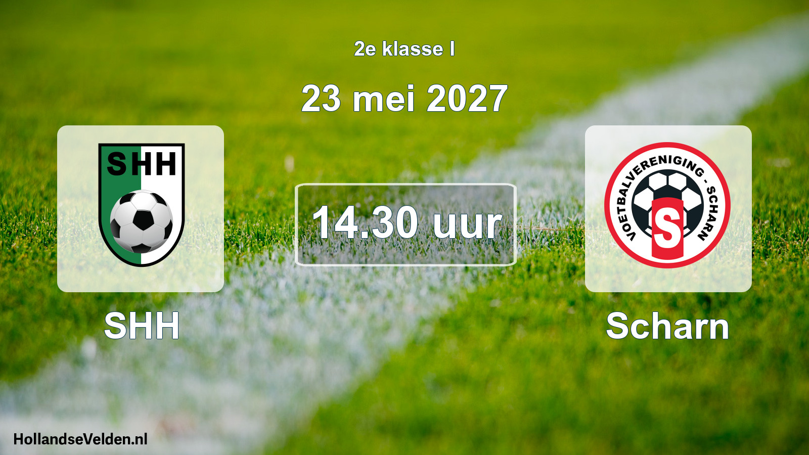 Geplande wedstrijd: SHH - Scharn (23 mei 2027)