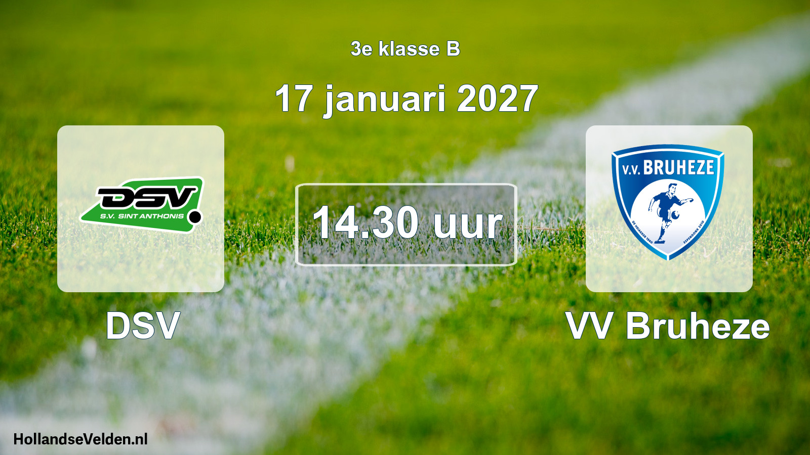 Scheduled Match: DSV - VV Bruheze (17 January 2027)