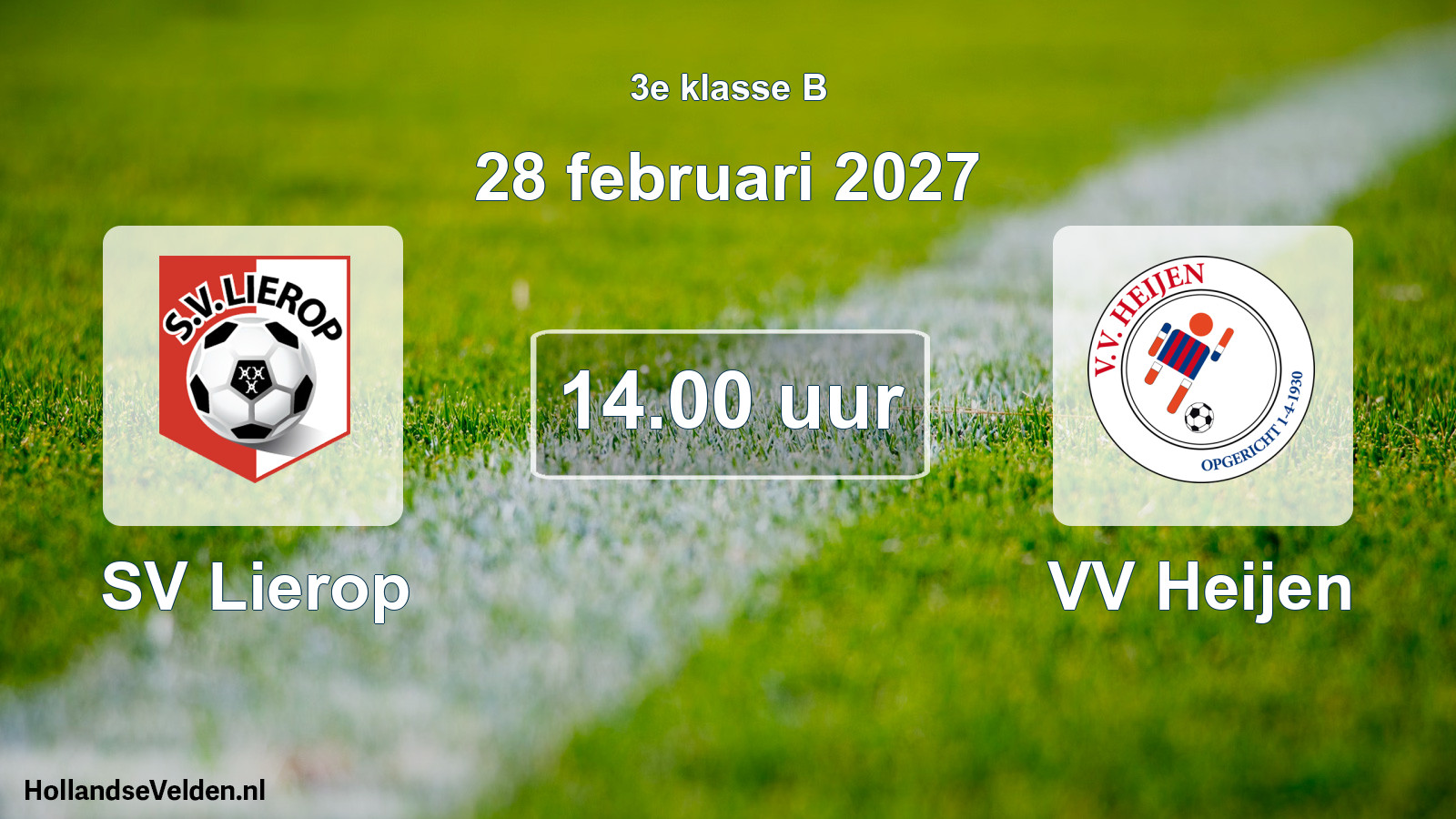 Scheduled Match: SV Lierop - VV Heijen (28 February 2027)