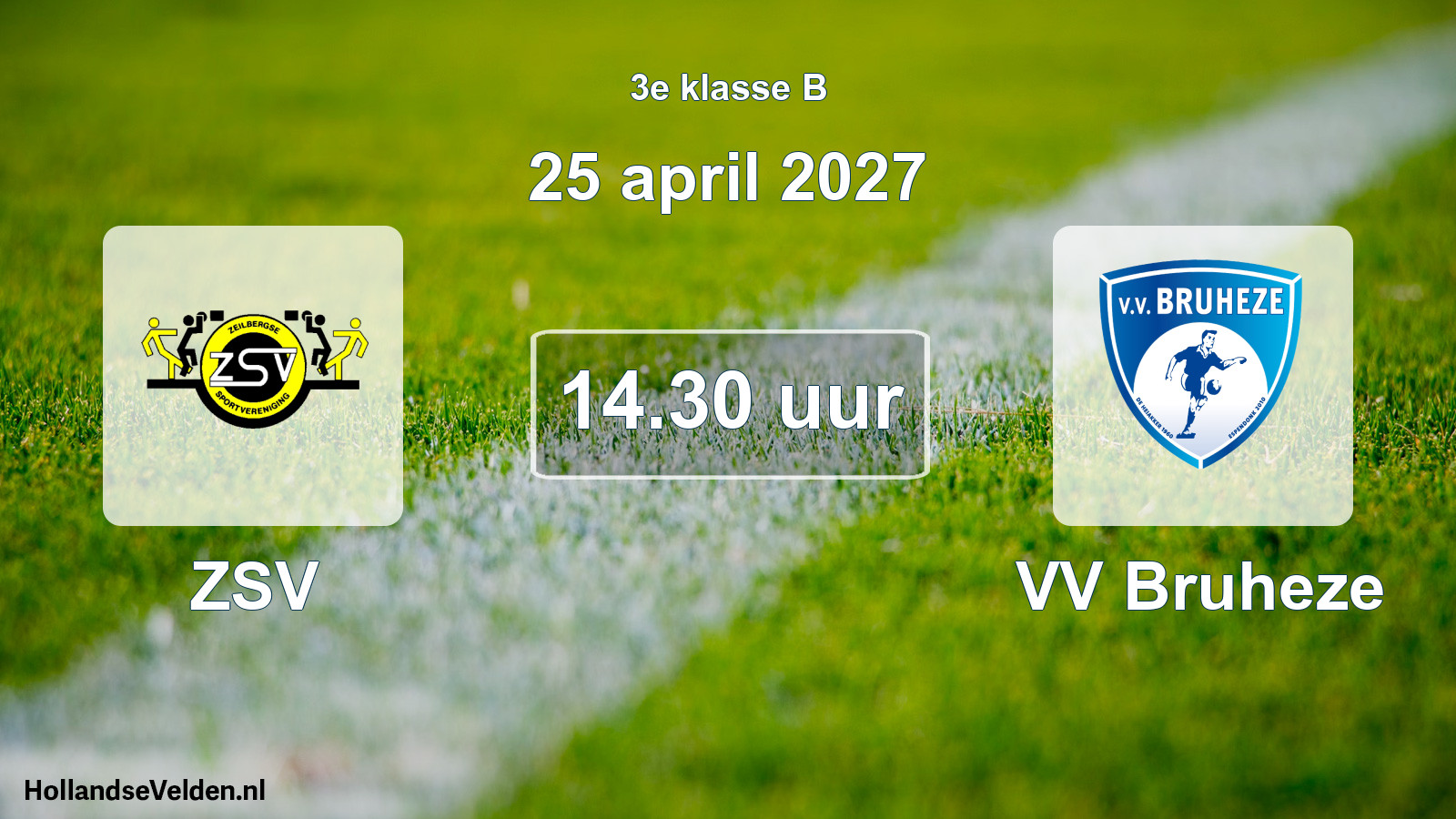 Geplande wedstrijd: ZSV - VV Bruheze (25 april 2027)
