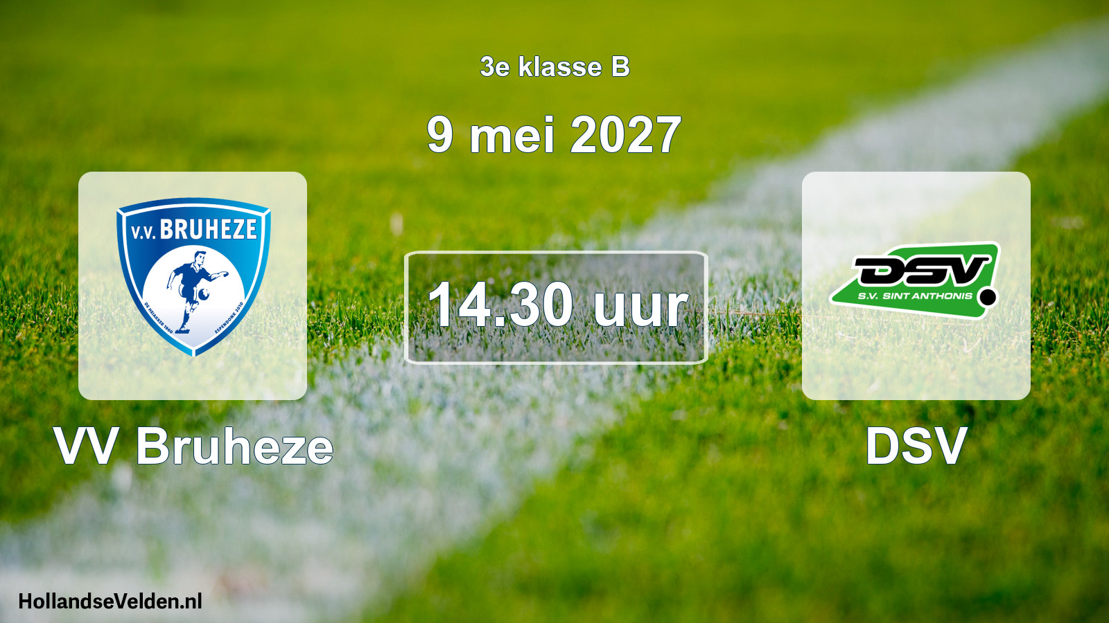 Geplande wedstrijd: VV Bruheze - DSV (9 mei 2027)