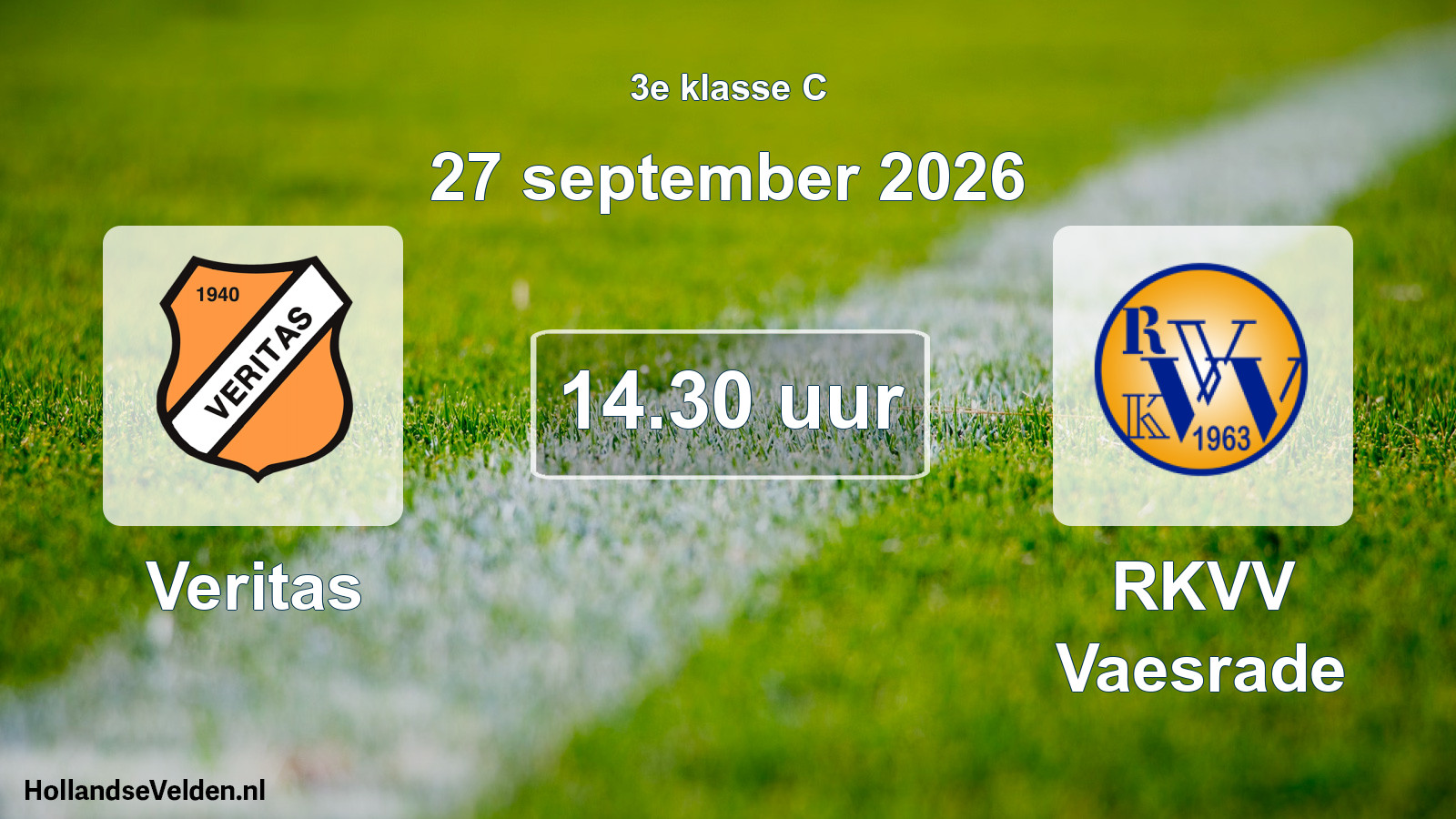 Geplande wedstrijd: Veritas - RKVV Vaesrade (27 september 2026)