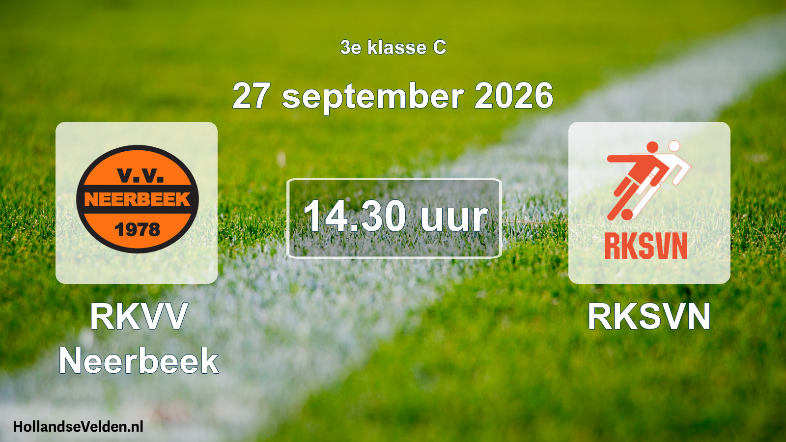 Geplande wedstrijd: RKVV Neerbeek - RKSVN (27 september 2026)