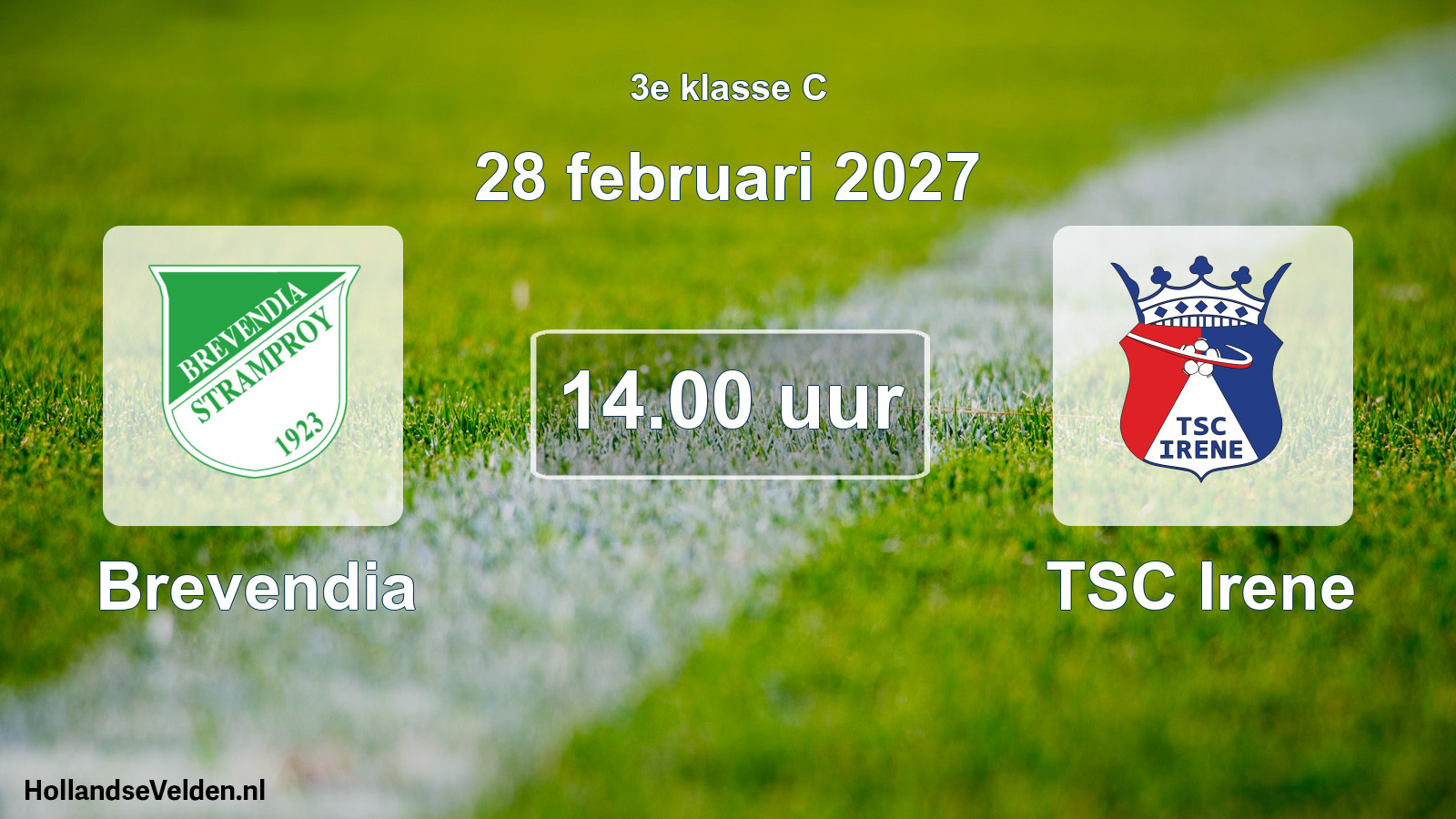Geplande wedstrijd: Brevendia - TSC Irene (28 februari 2027)
