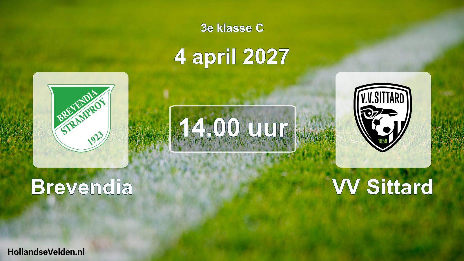 Geplande wedstrijd: Brevendia - VV Sittard (4 april 2027)