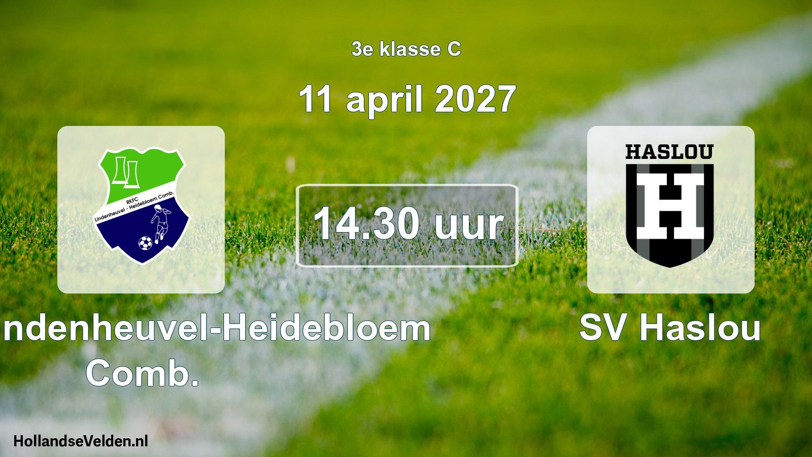 Geplande wedstrijd: RKFC Lindenheuvel-Heidebloem Comb. - SV Haslou (11 april 2027)