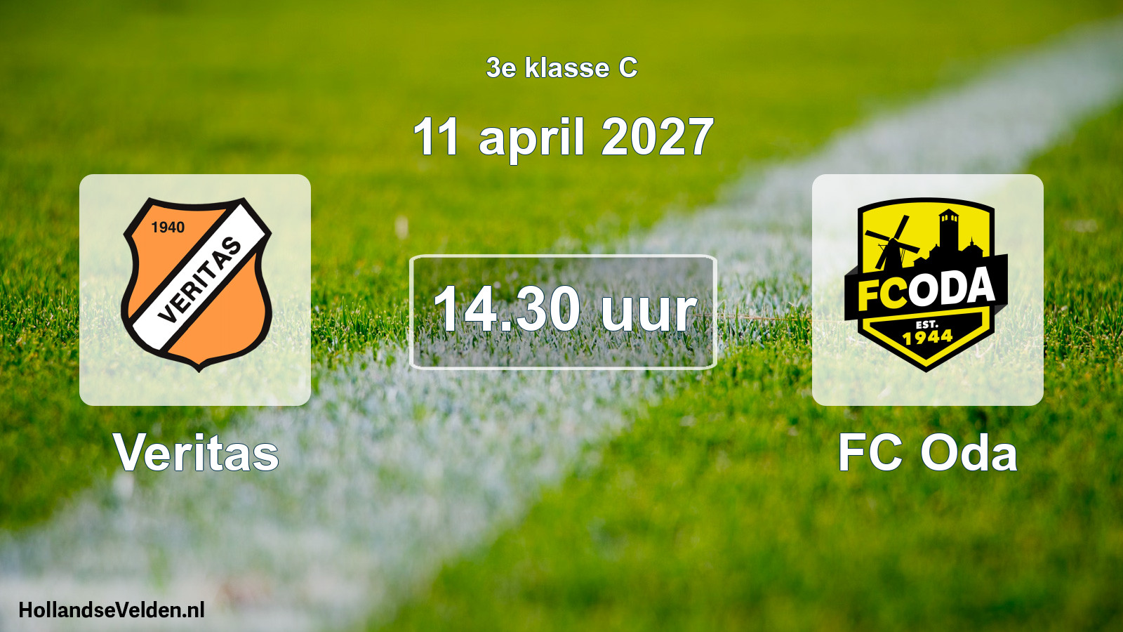 Geplande wedstrijd: Veritas - FC Oda (11 april 2027)