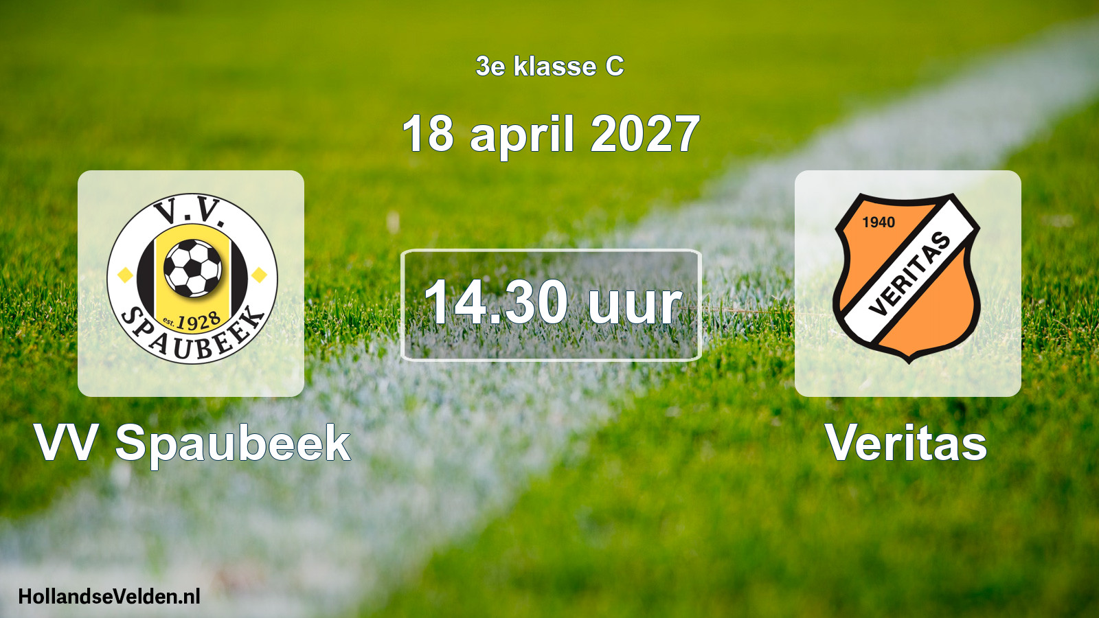 Geplande wedstrijd: VV Spaubeek - Veritas (18 april 2027)