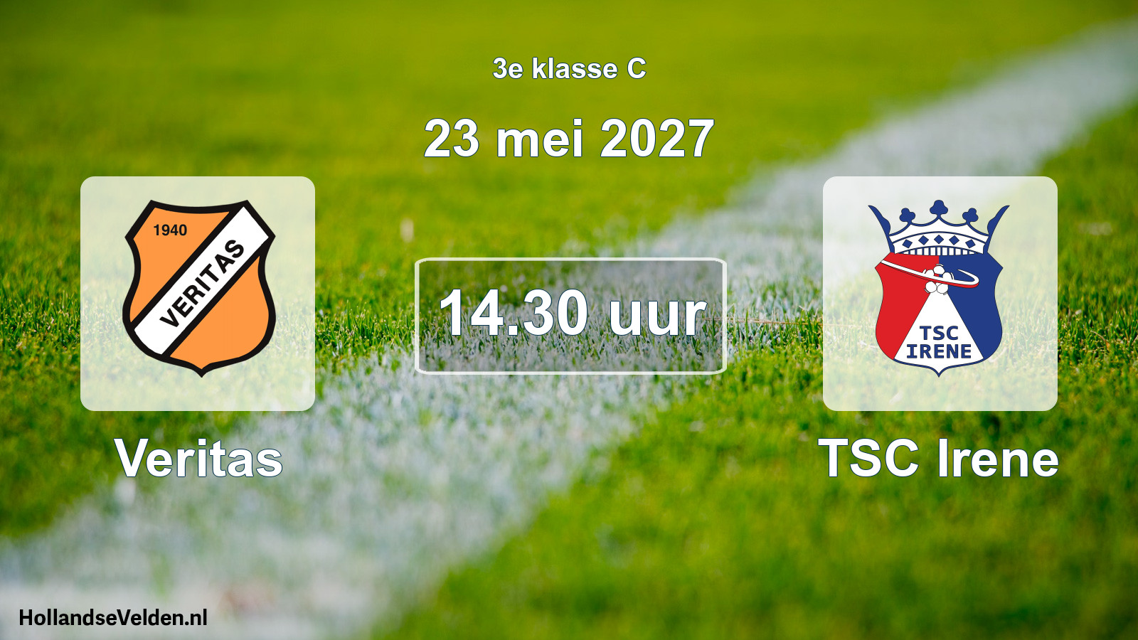 Geplande wedstrijd: Veritas - TSC Irene (23 mei 2027)