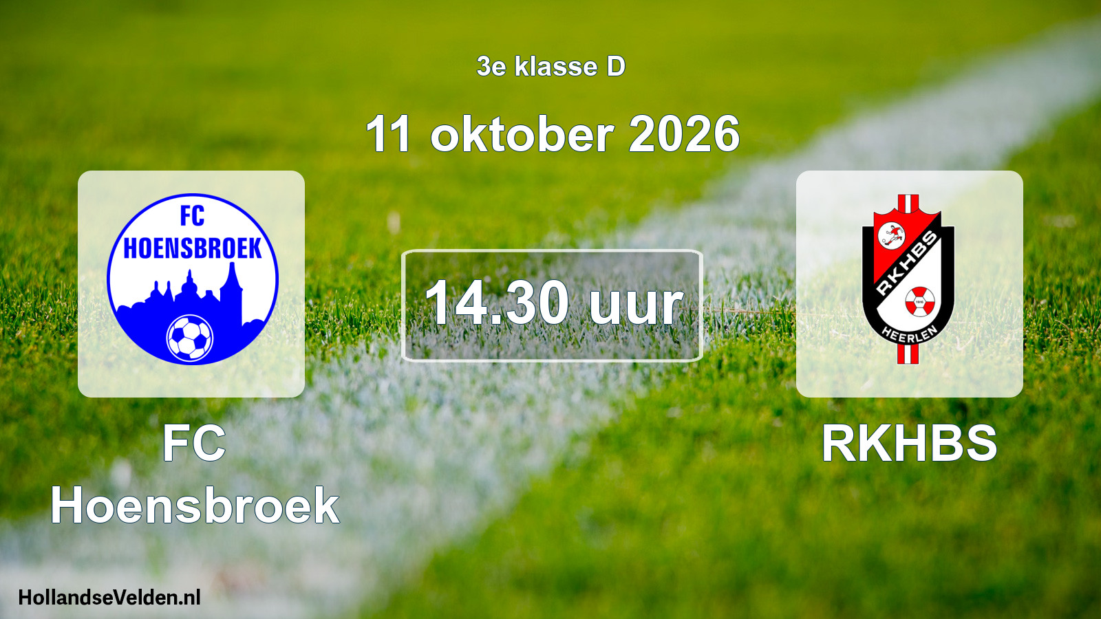Scheduled Match: FC Hoensbroek - RKHBS (11 October 2026)