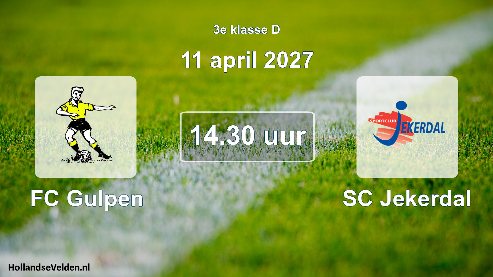 Geplande wedstrijd: FC Gulpen - SC Jekerdal (11 april 2027)