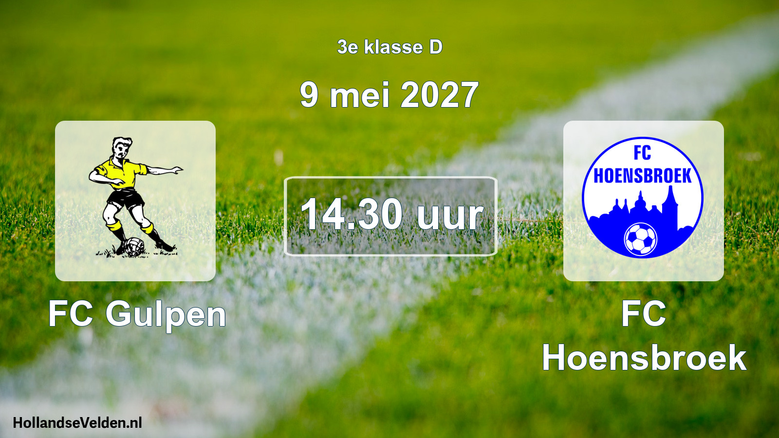 Geplande wedstrijd: FC Gulpen - FC Hoensbroek (9 mei 2027)
