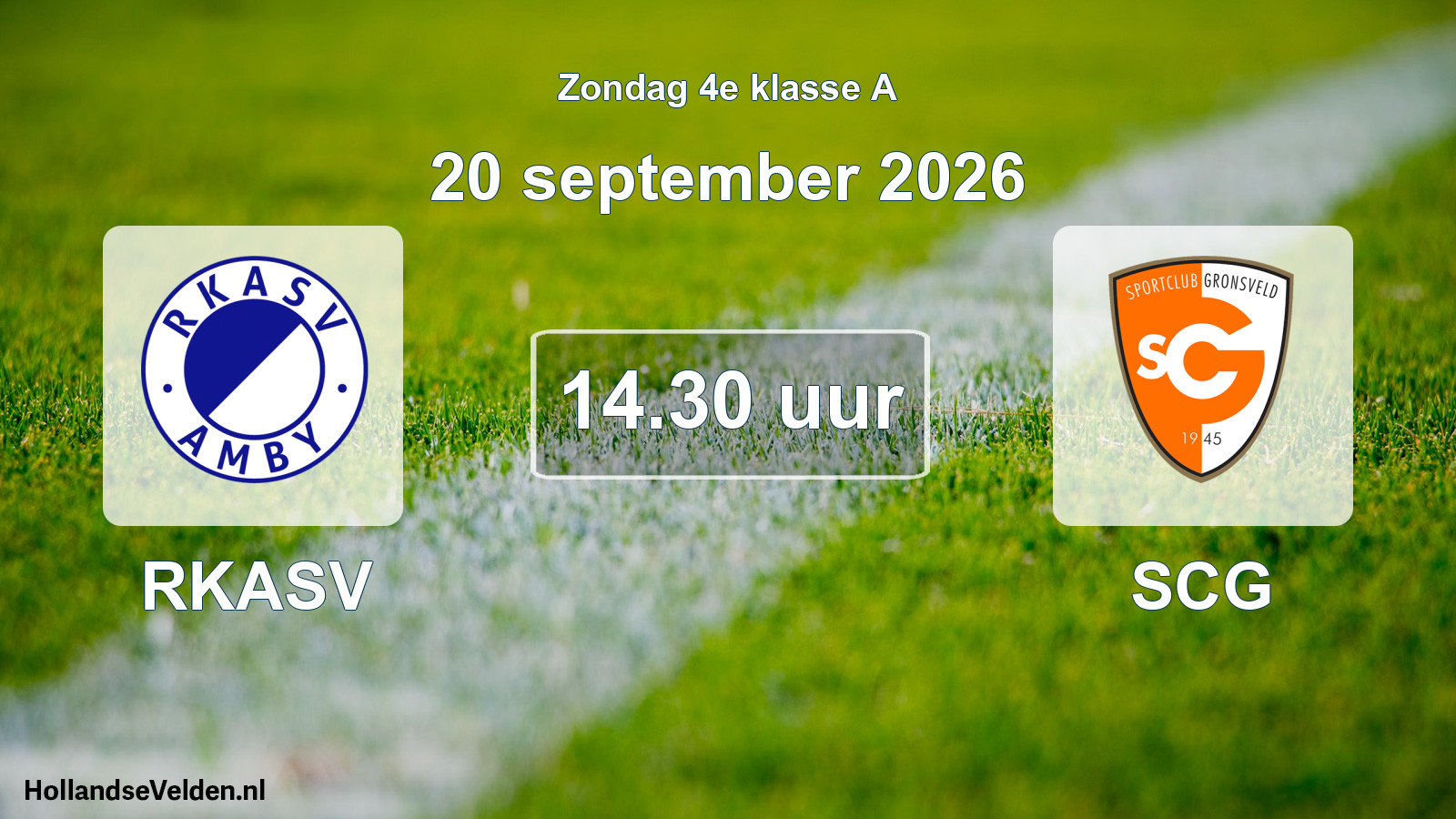 Scheduled Match: RKASV - SCG (20 September 2026)