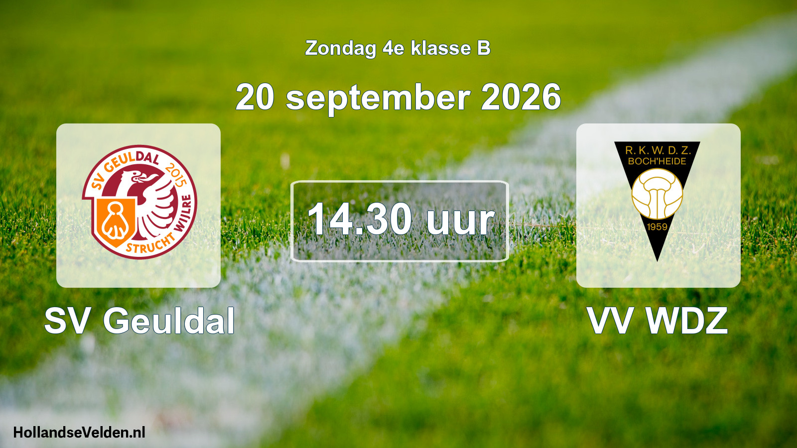 Geplande wedstrijd: SV Geuldal - VV WDZ (20 september 2026)