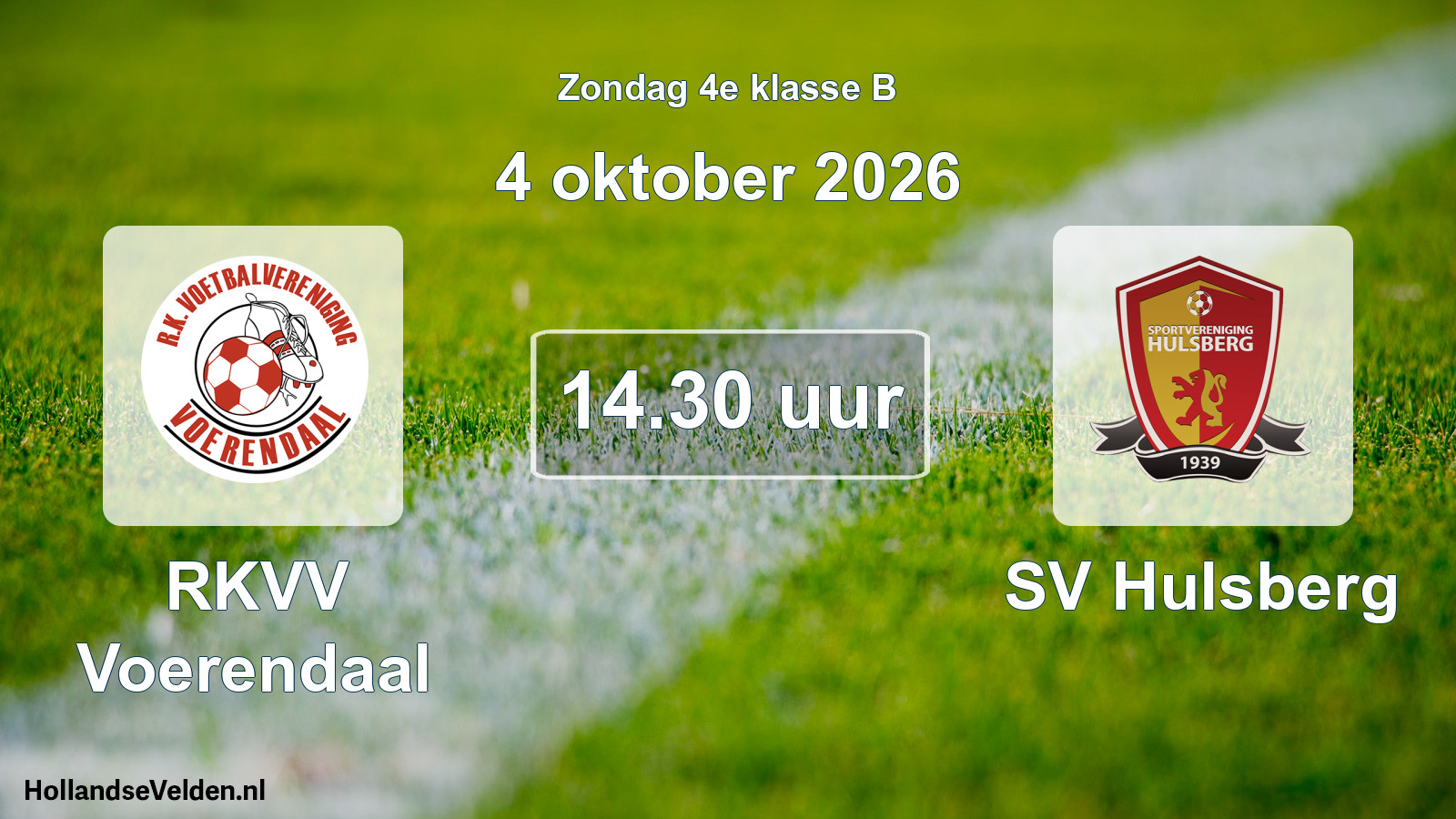 Geplande wedstrijd: RKVV Voerendaal - SV Hulsberg (4 oktober 2026)
