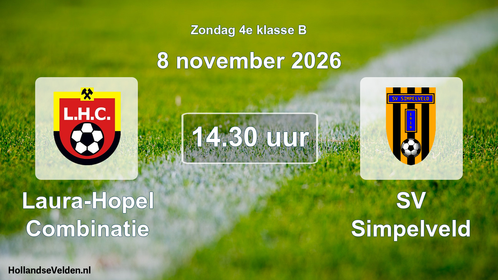 Geplande wedstrijd: Laura-Hopel Combinatie - SV Simpelveld (8 november 2026)