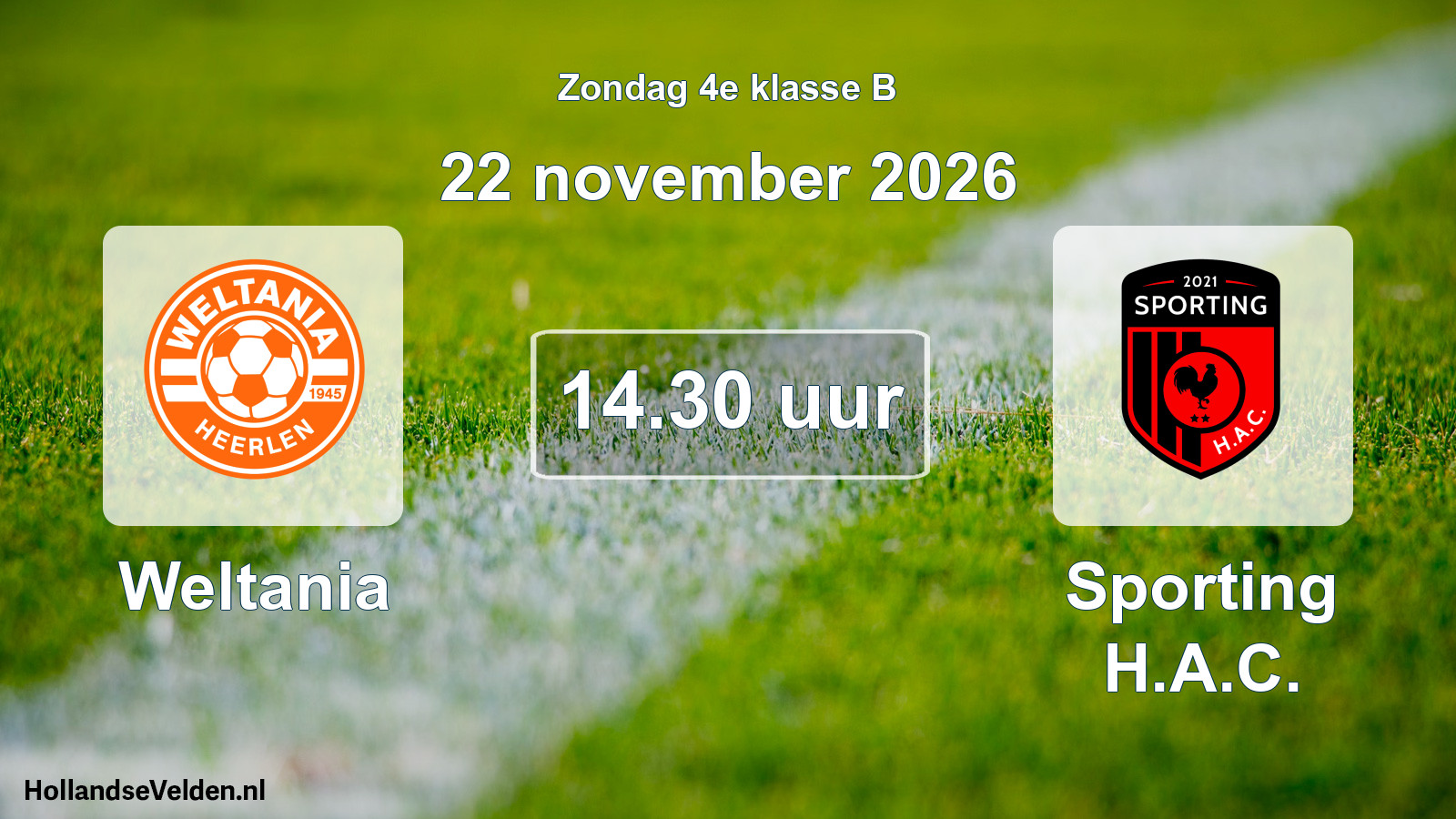 Scheduled Match: Weltania - Sporting H.A.C. (22 November 2026)