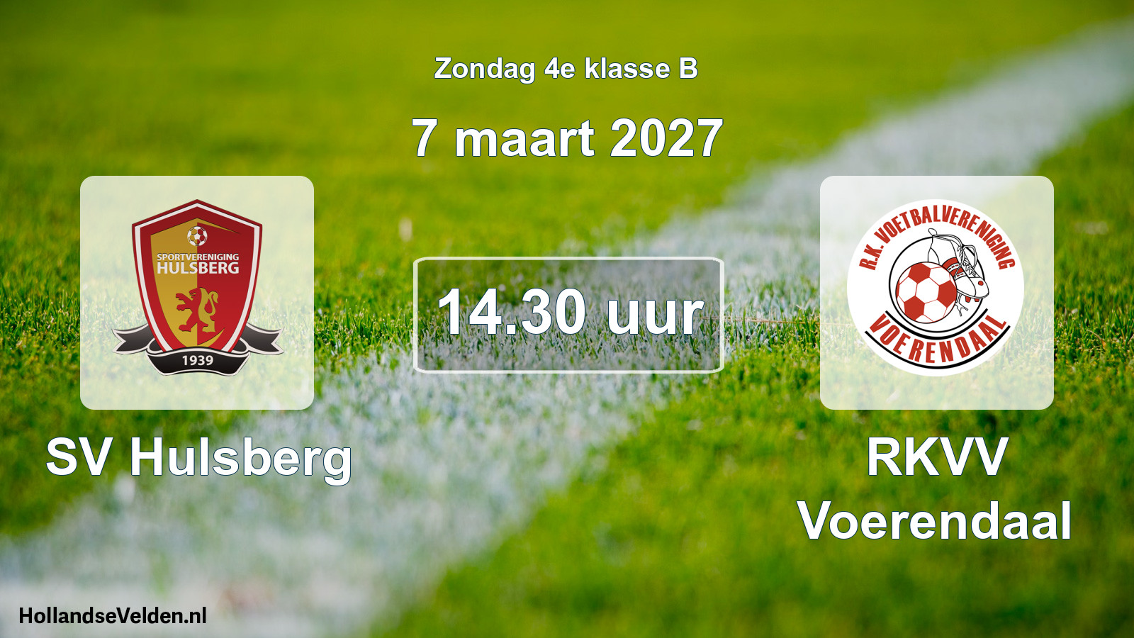 Geplande wedstrijd: SV Hulsberg - RKVV Voerendaal (7 maart 2027)
