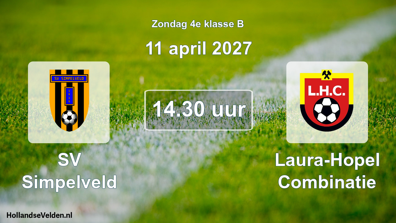 Geplande wedstrijd: SV Simpelveld - Laura-Hopel Combinatie (11 april 2027)