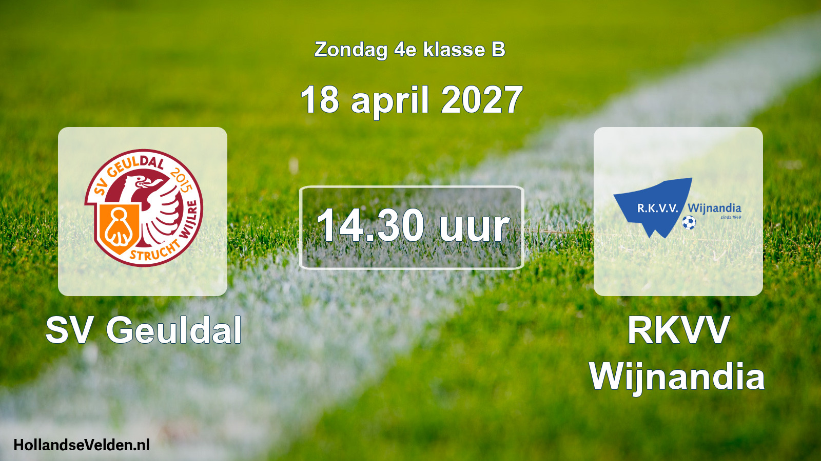 Scheduled Match: SV Geuldal - RKVV Wijnandia (18 April 2027)