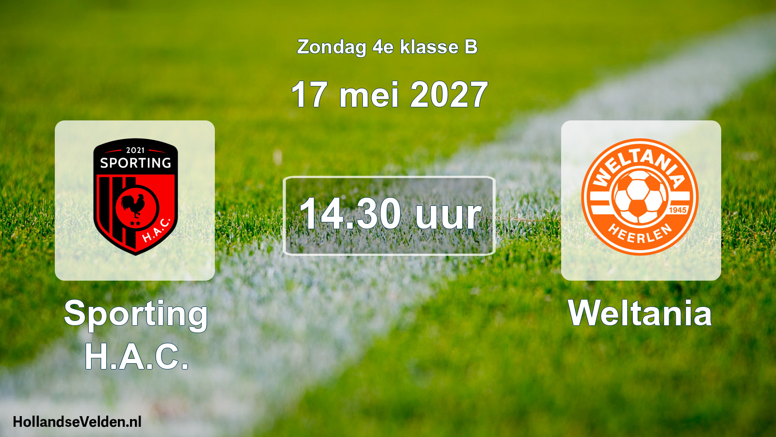 Geplande wedstrijd: Sporting H.A.C. - Weltania (17 mei 2027)