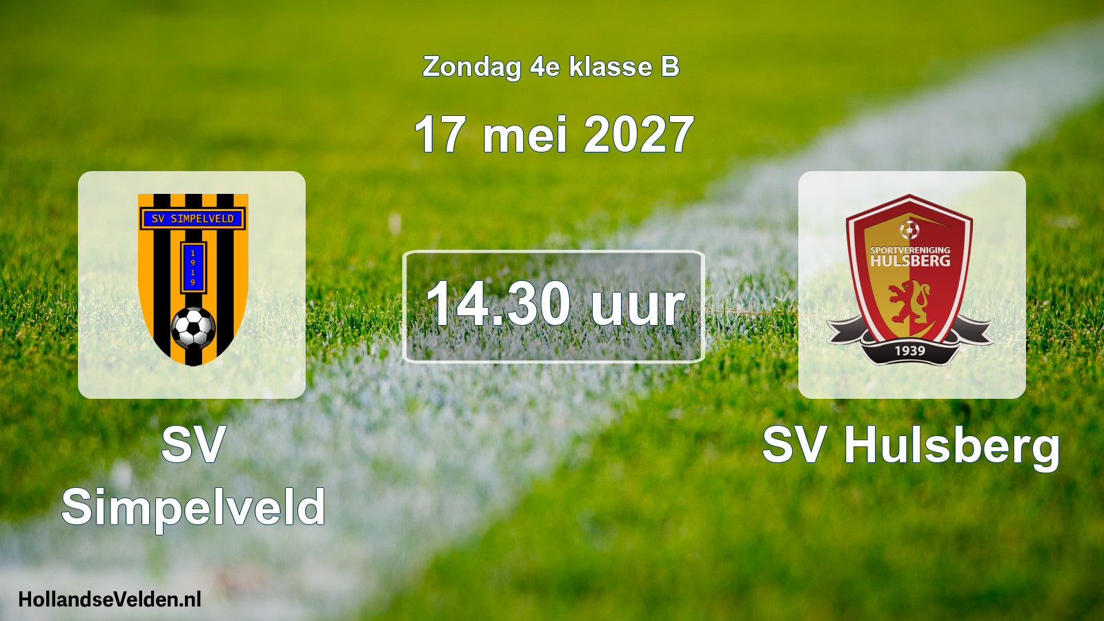 Geplande wedstrijd: SV Simpelveld - SV Hulsberg (17 mei 2027)