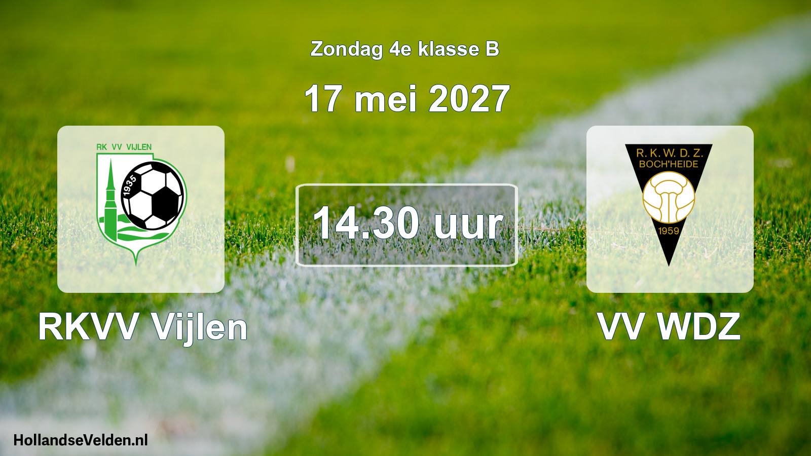 Geplande wedstrijd: RKVV Vijlen - VV WDZ (17 mei 2027)