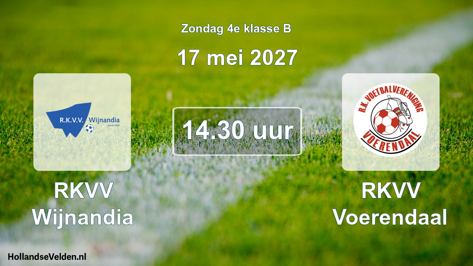 Geplande wedstrijd: RKVV Wijnandia - RKVV Voerendaal (17 mei 2027)