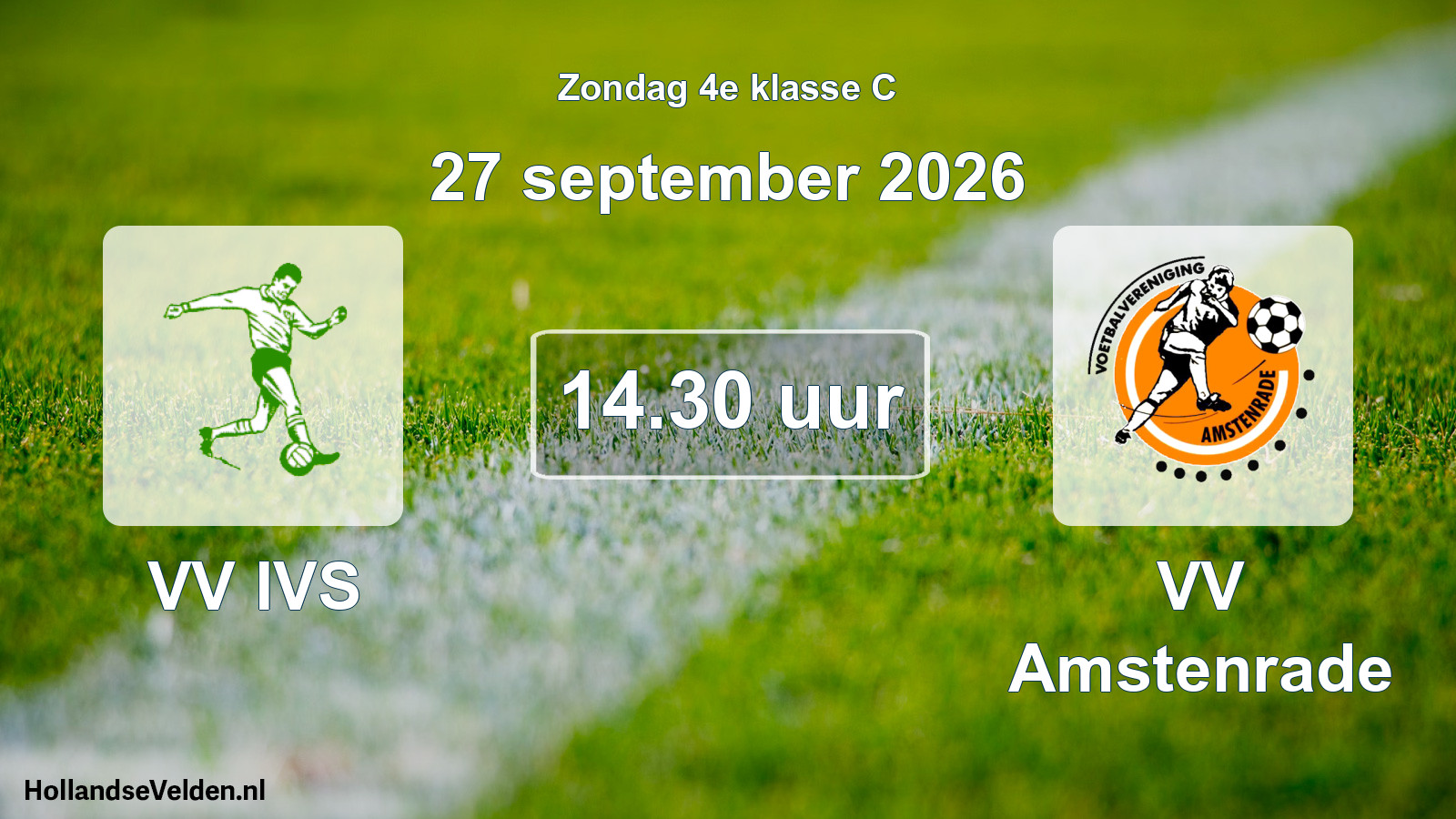 Geplande wedstrijd: VV IVS - VV Amstenrade (27 september 2026)