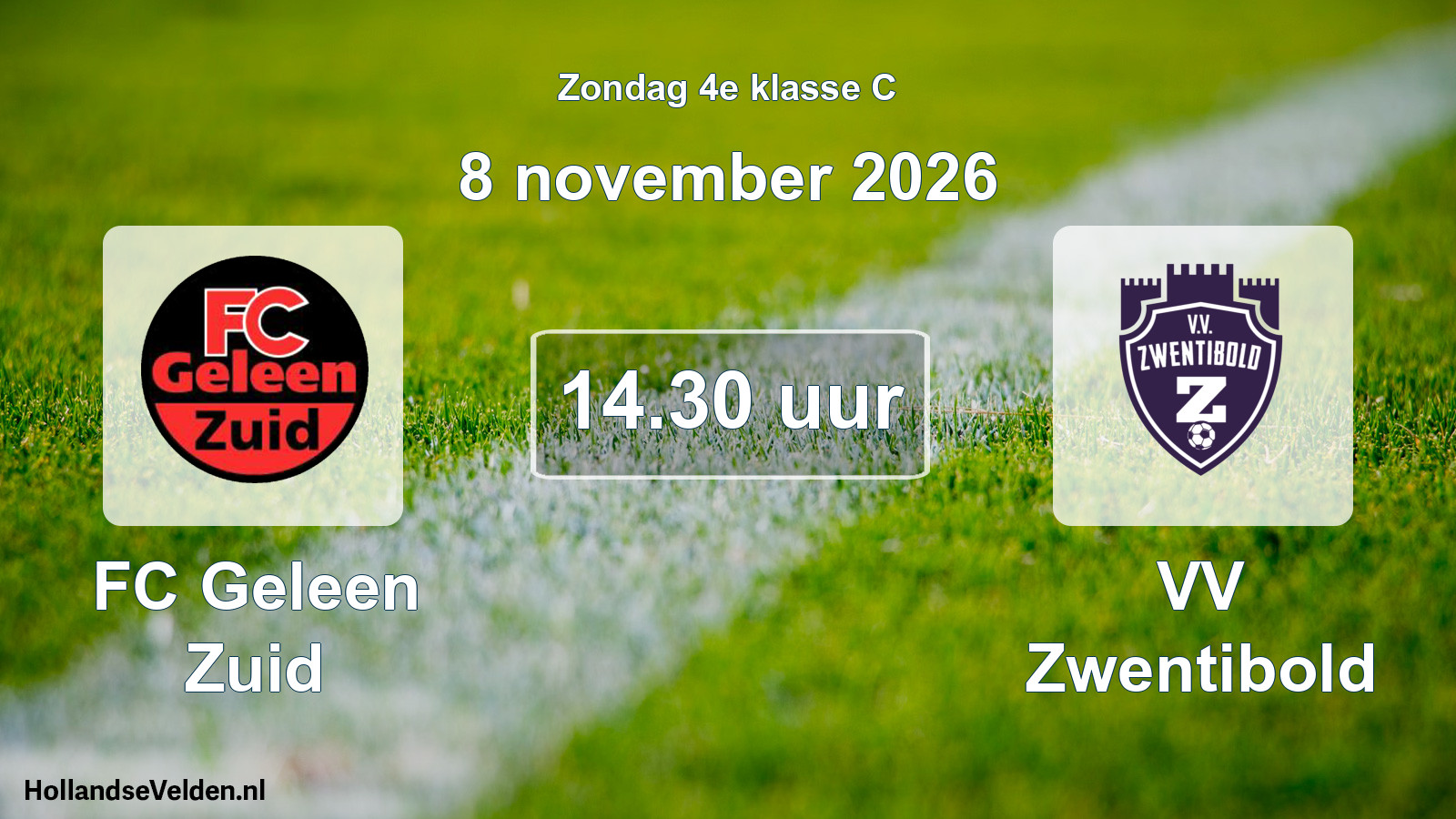 Geplande wedstrijd: FC Geleen Zuid - VV Zwentibold (8 november 2026)