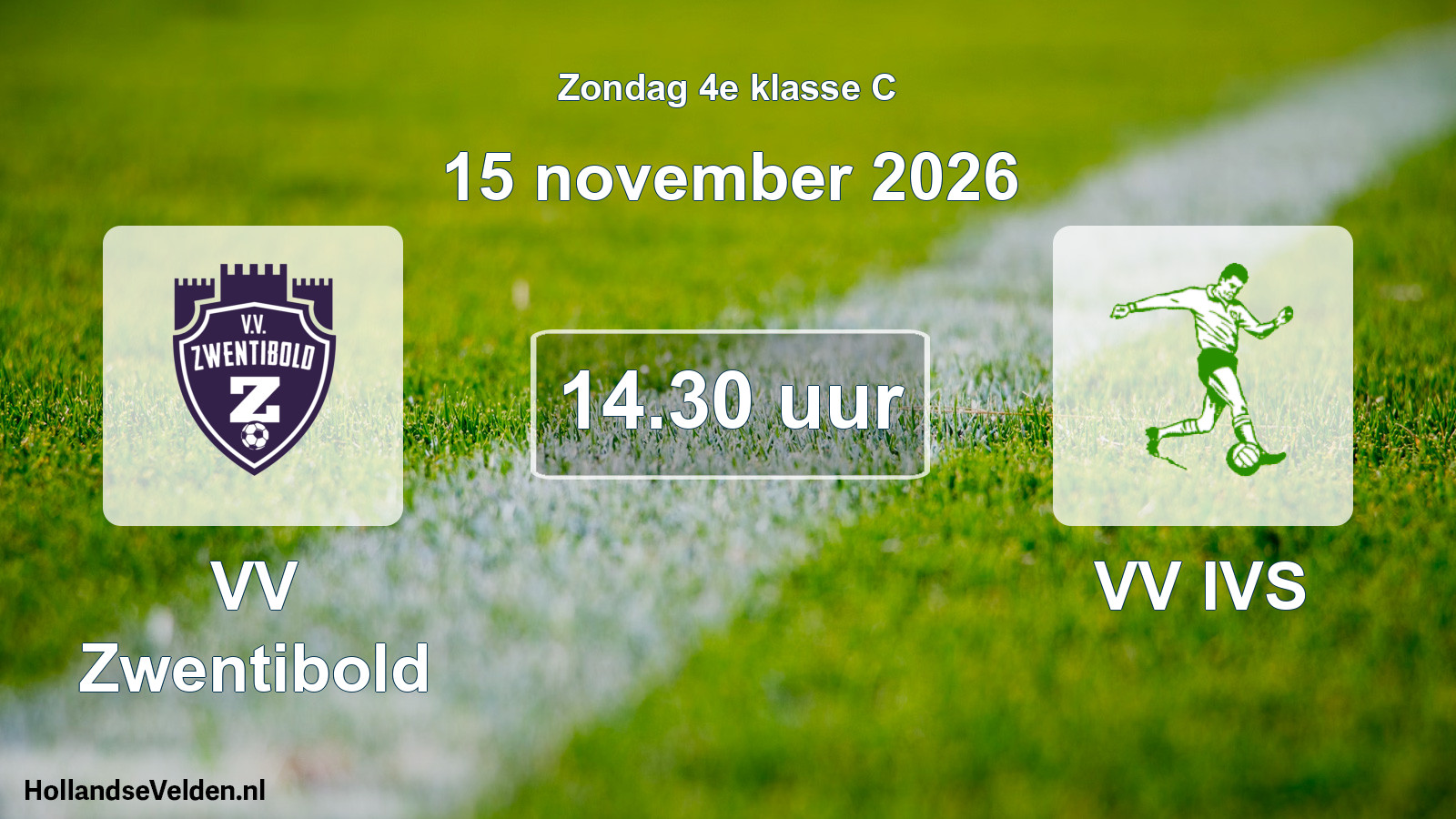 Geplande wedstrijd: VV Zwentibold - VV IVS (15 november 2026)