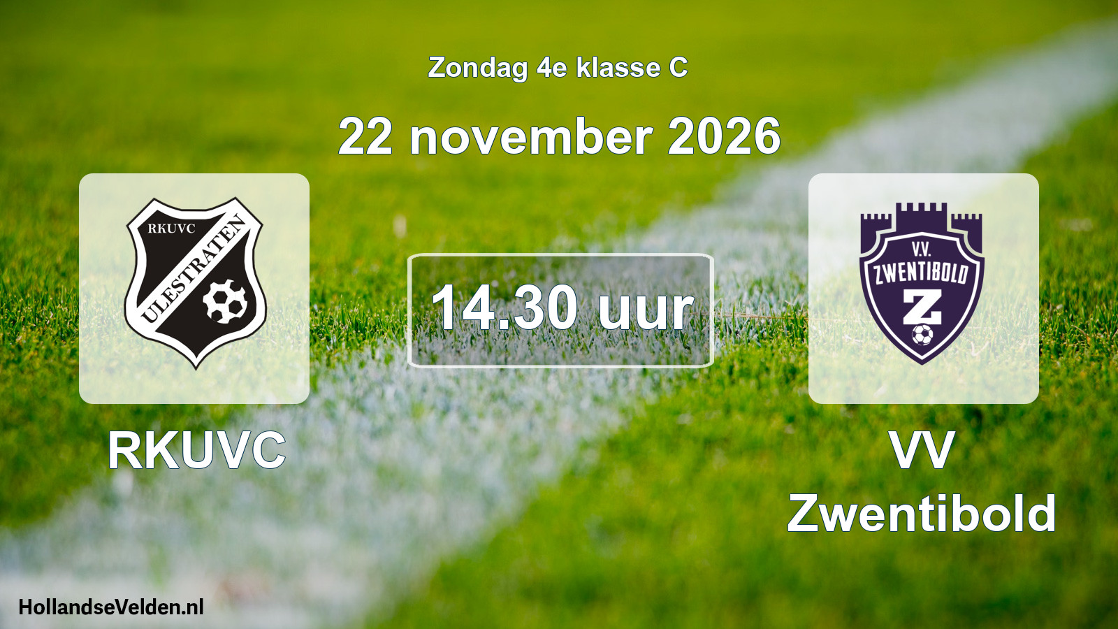Geplande wedstrijd: RKUVC - VV Zwentibold (22 november 2026)