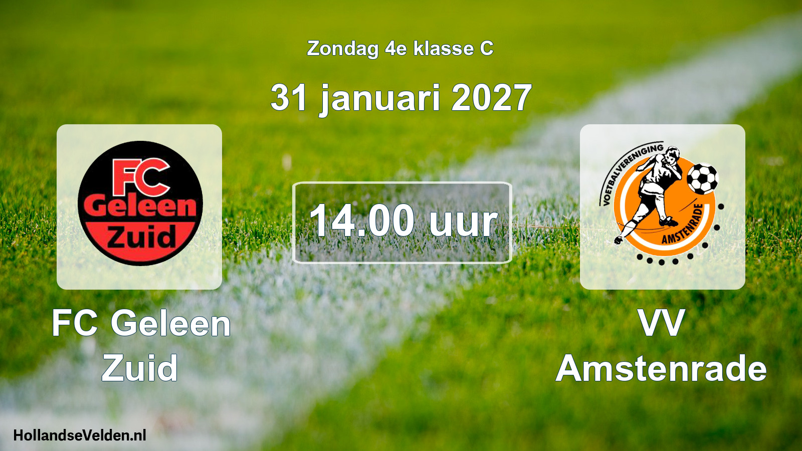 Scheduled Match: FC Geleen Zuid - VV Amstenrade (31 January 2027)