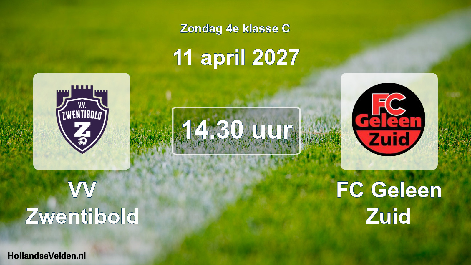 Geplande wedstrijd: VV Zwentibold - FC Geleen Zuid (11 april 2027)