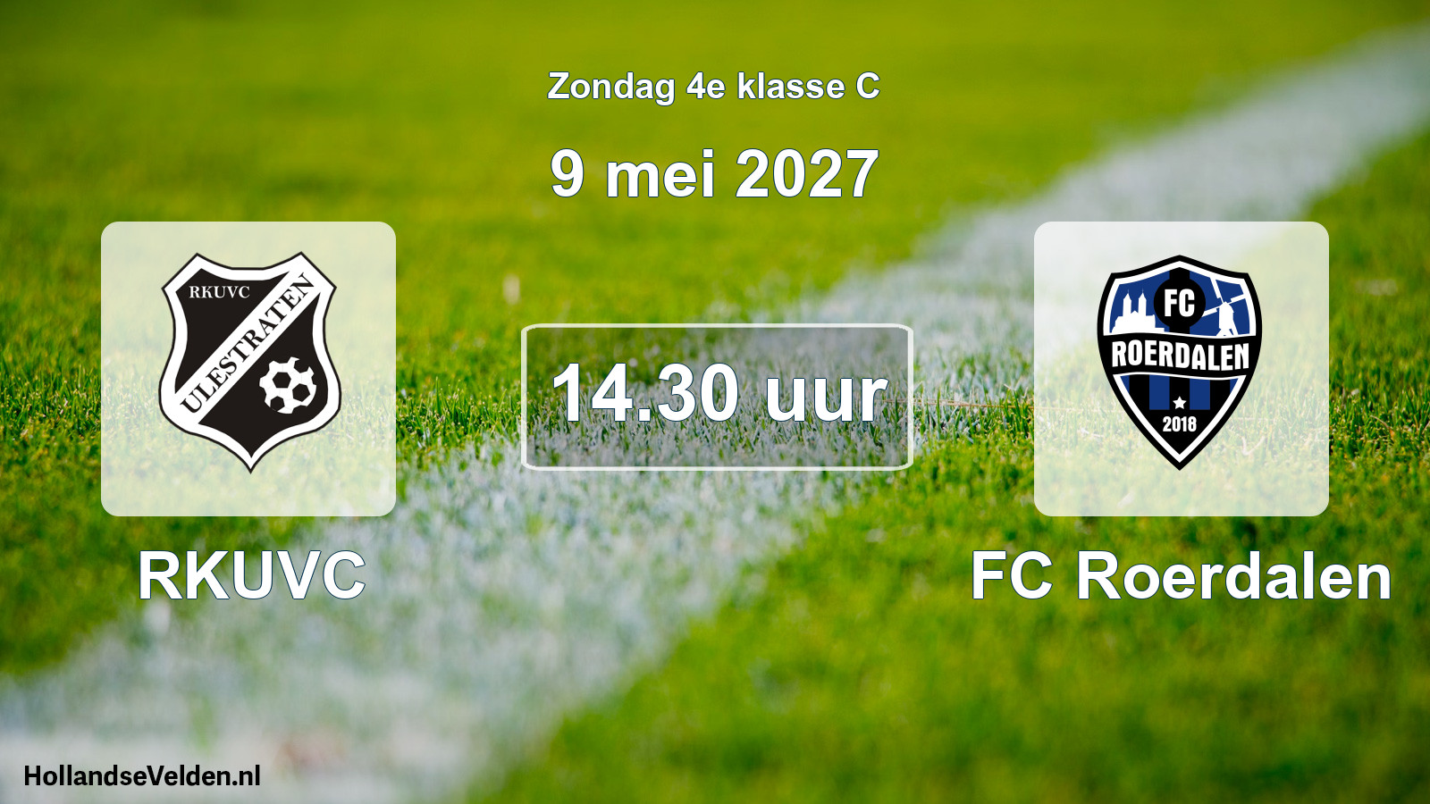 Geplande wedstrijd: RKUVC - FC Roerdalen (9 mei 2027)