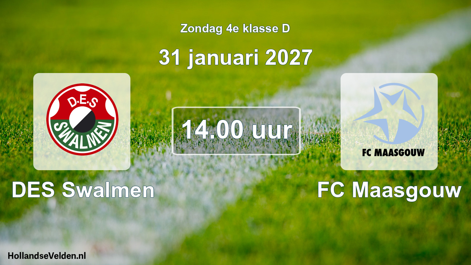 Scheduled Match: DES Swalmen - FC Maasgouw (31 January 2027)