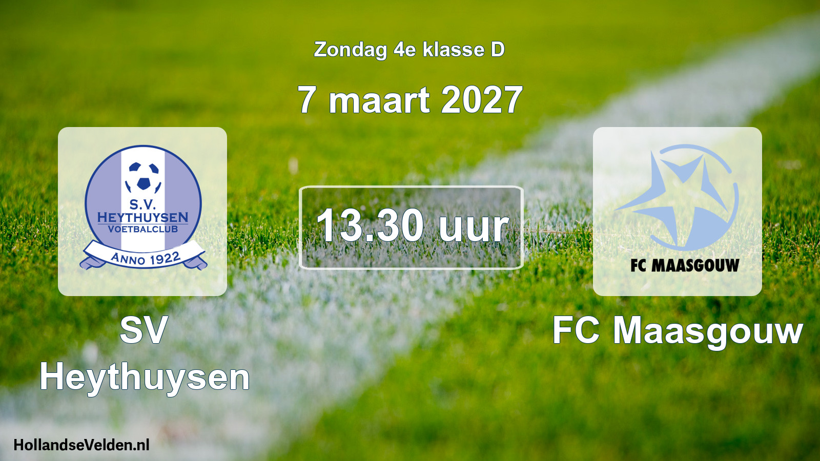 Geplande wedstrijd: SV Heythuysen - FC Maasgouw (7 maart 2027)