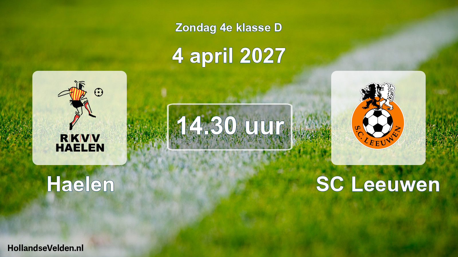Scheduled Match: Haelen - SC Leeuwen (4 April 2027)