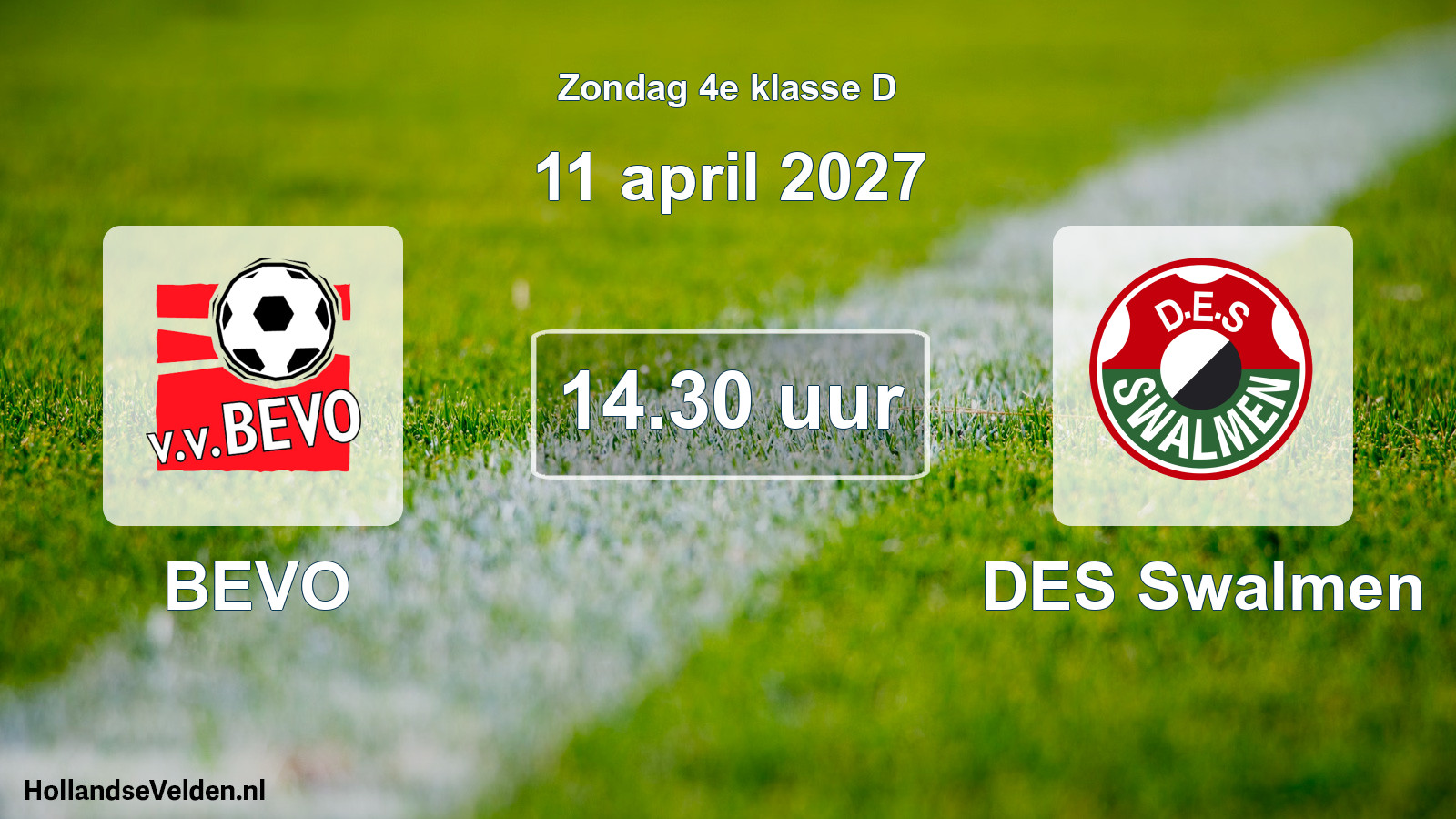 Geplande wedstrijd: BEVO - DES Swalmen (11 april 2027)