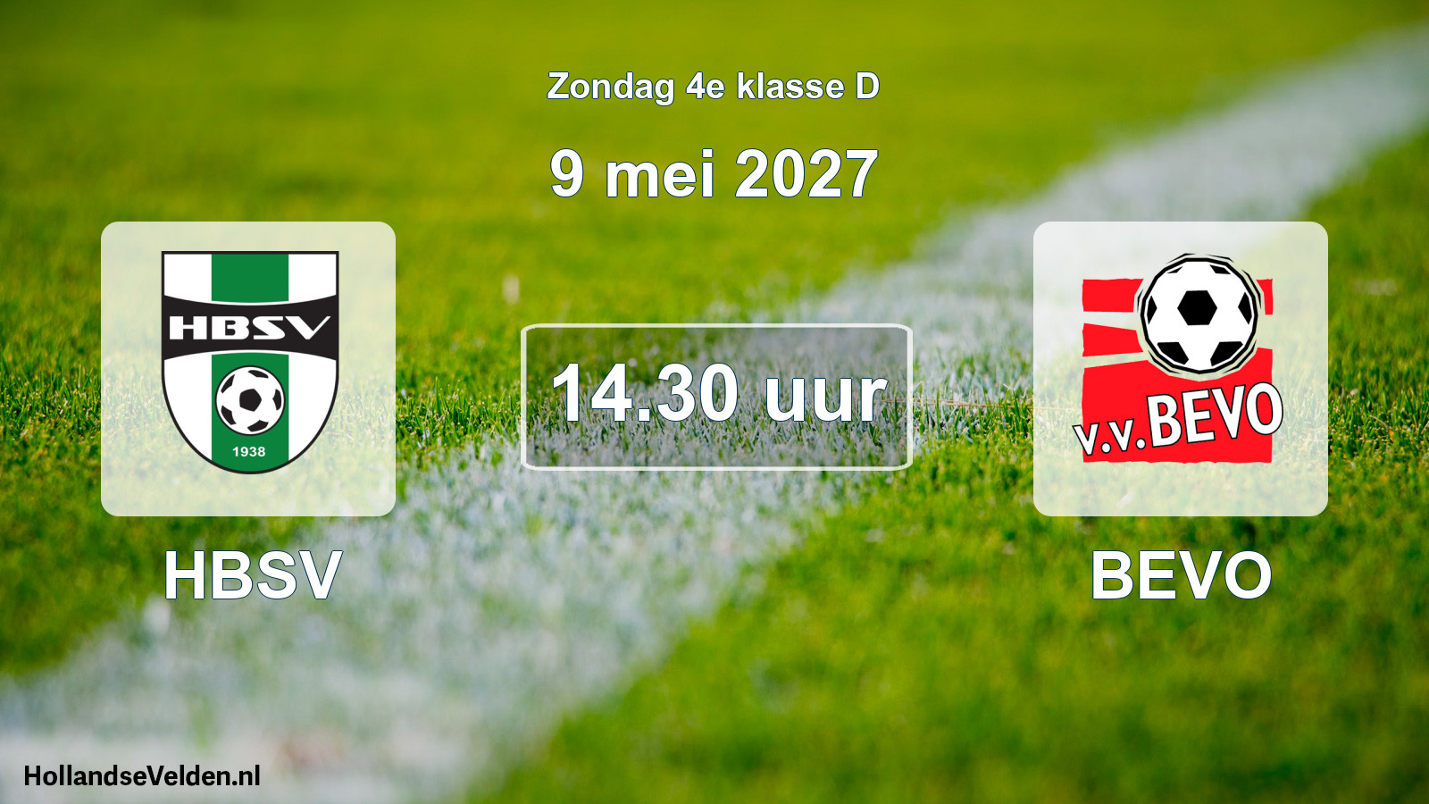 Geplande wedstrijd: HBSV - BEVO (9 mei 2027)