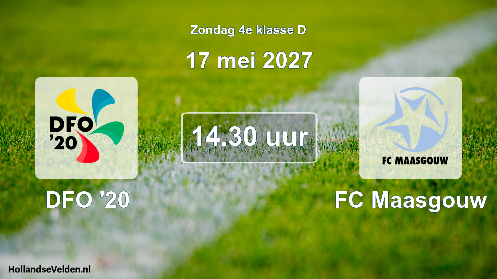 Geplande wedstrijd: DFO '20 - FC Maasgouw (17 mei 2027)