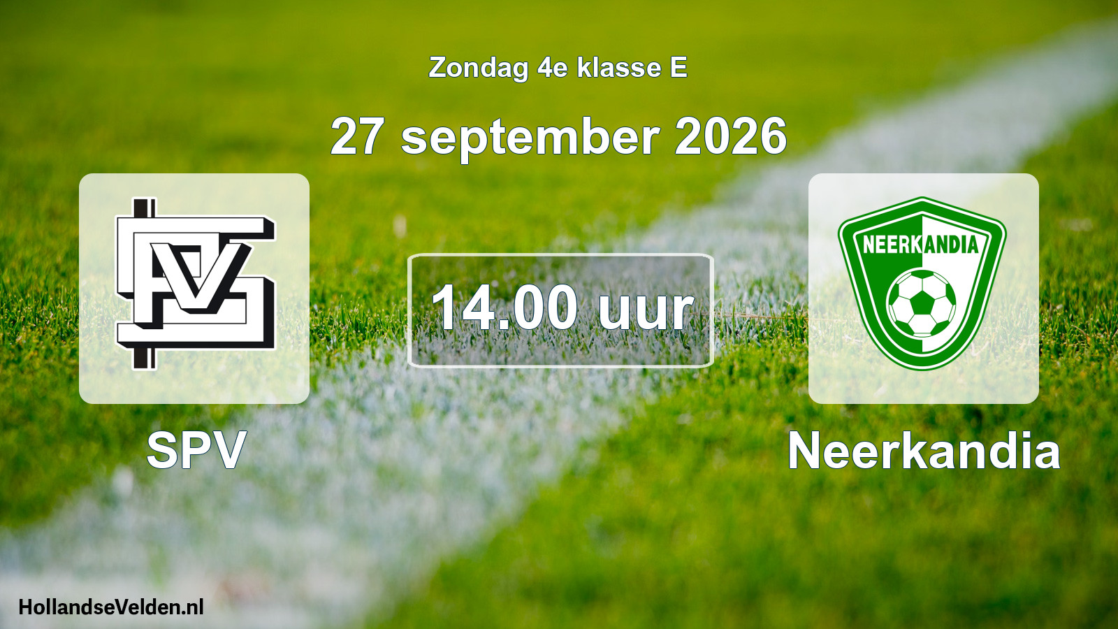 Geplande wedstrijd: SPV - Neerkandia (27 september 2026)