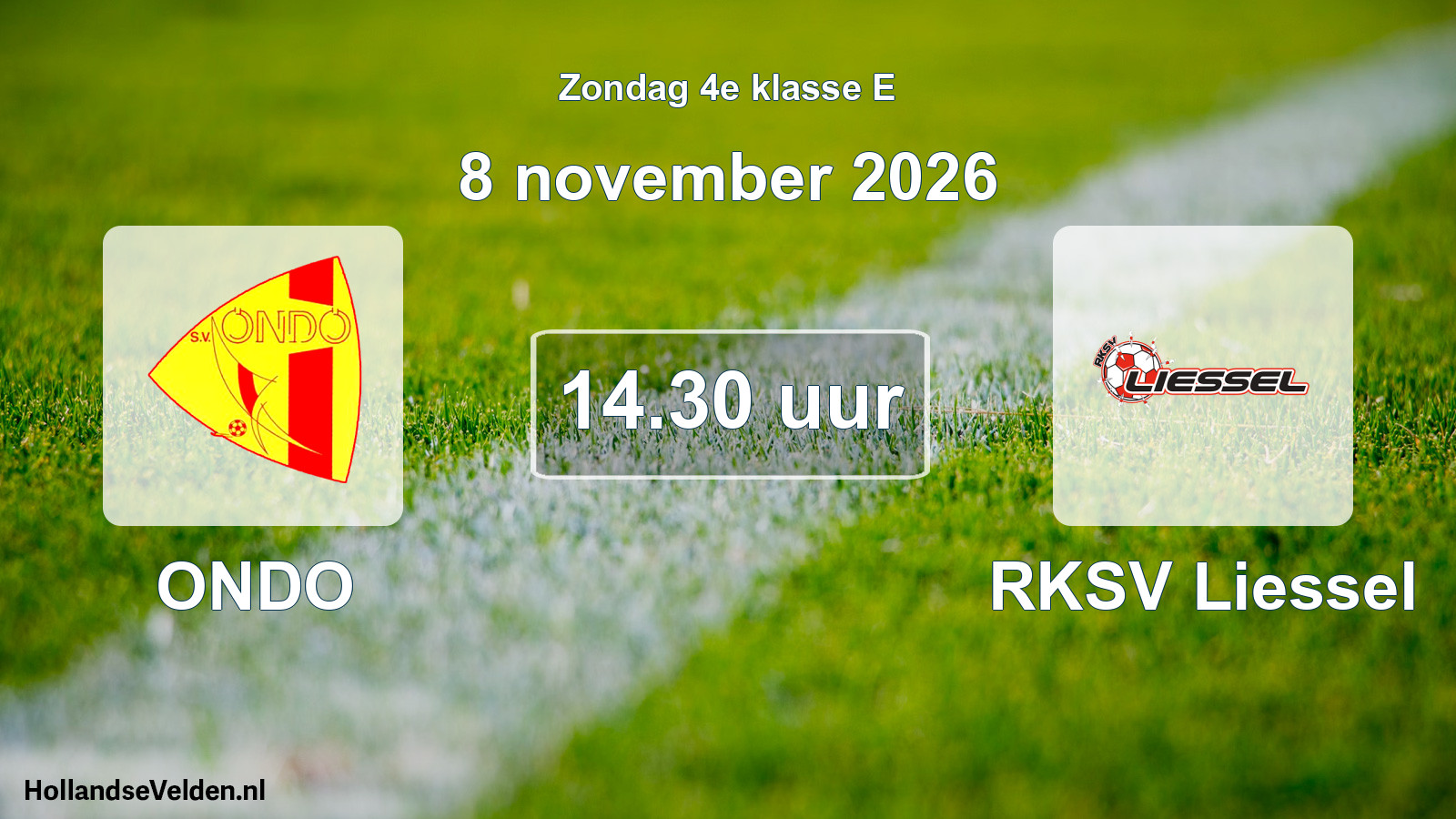 Geplande wedstrijd: ONDO - RKSV Liessel (8 november 2026)