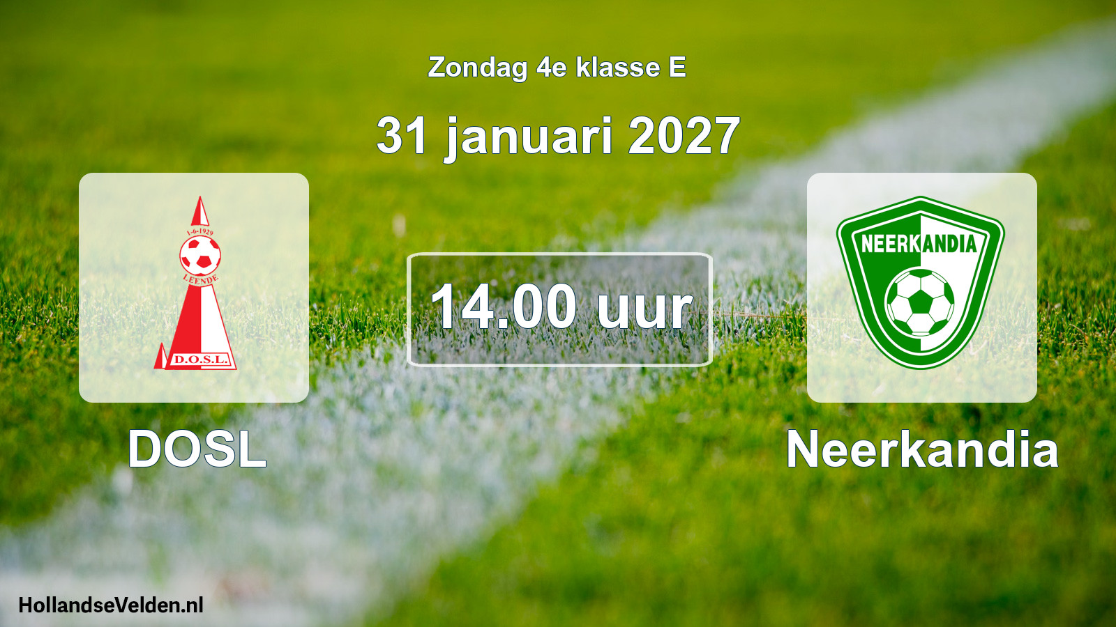 Geplande wedstrijd: DOSL - Neerkandia (31 januari 2027)