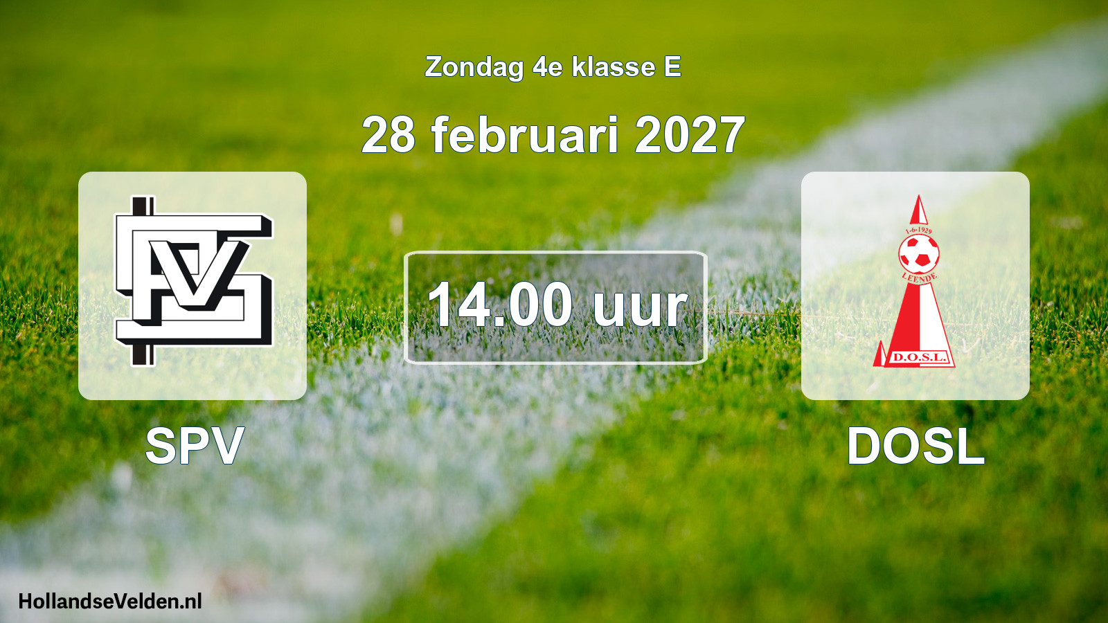 Geplande wedstrijd: SPV - DOSL (28 februari 2027)