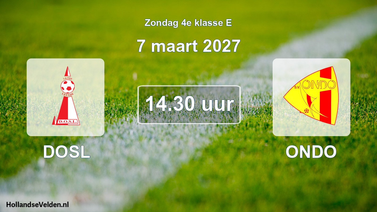 Geplande wedstrijd: DOSL - ONDO (7 maart 2027)