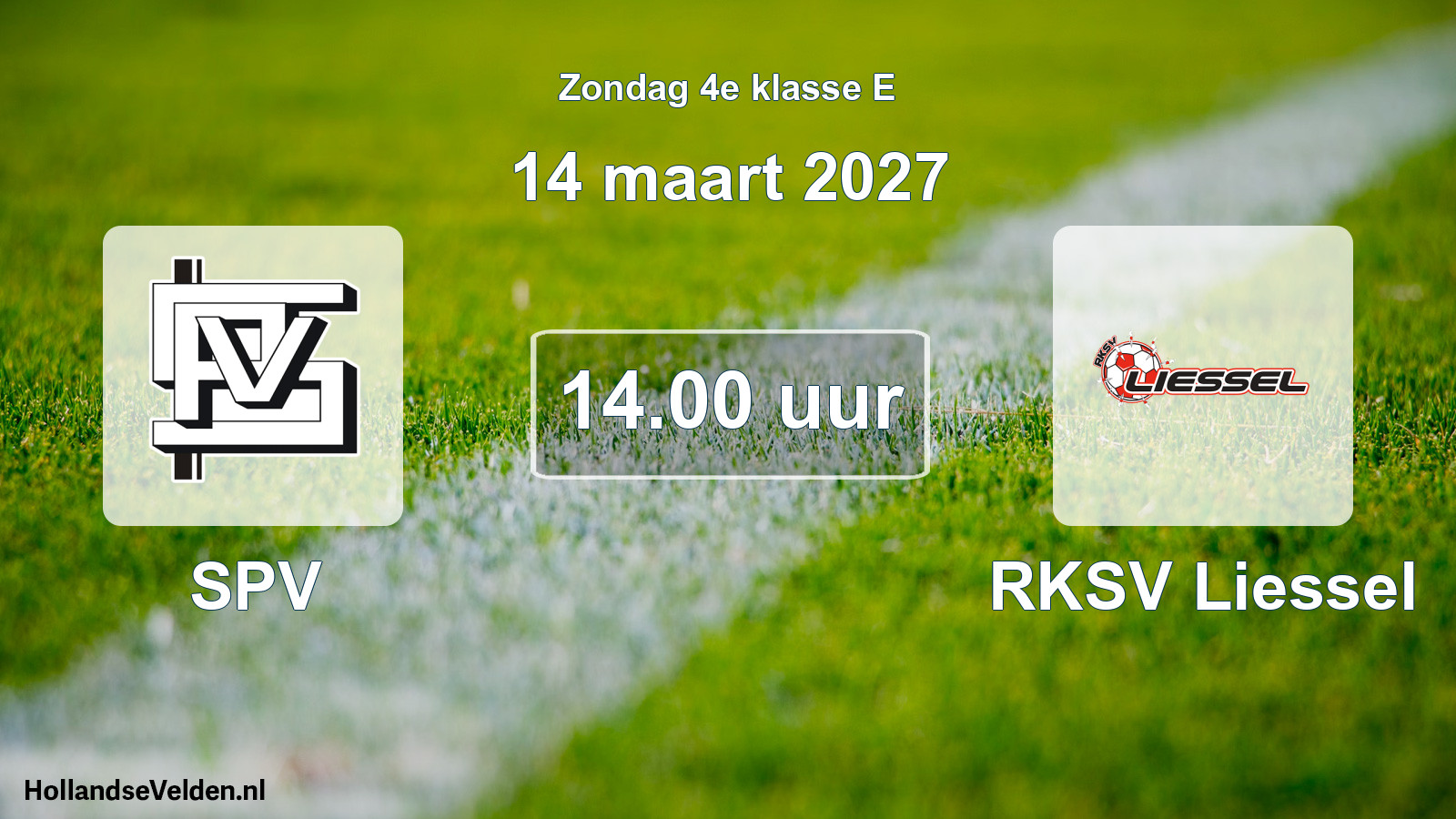Geplande wedstrijd: SPV - RKSV Liessel (14 maart 2027)