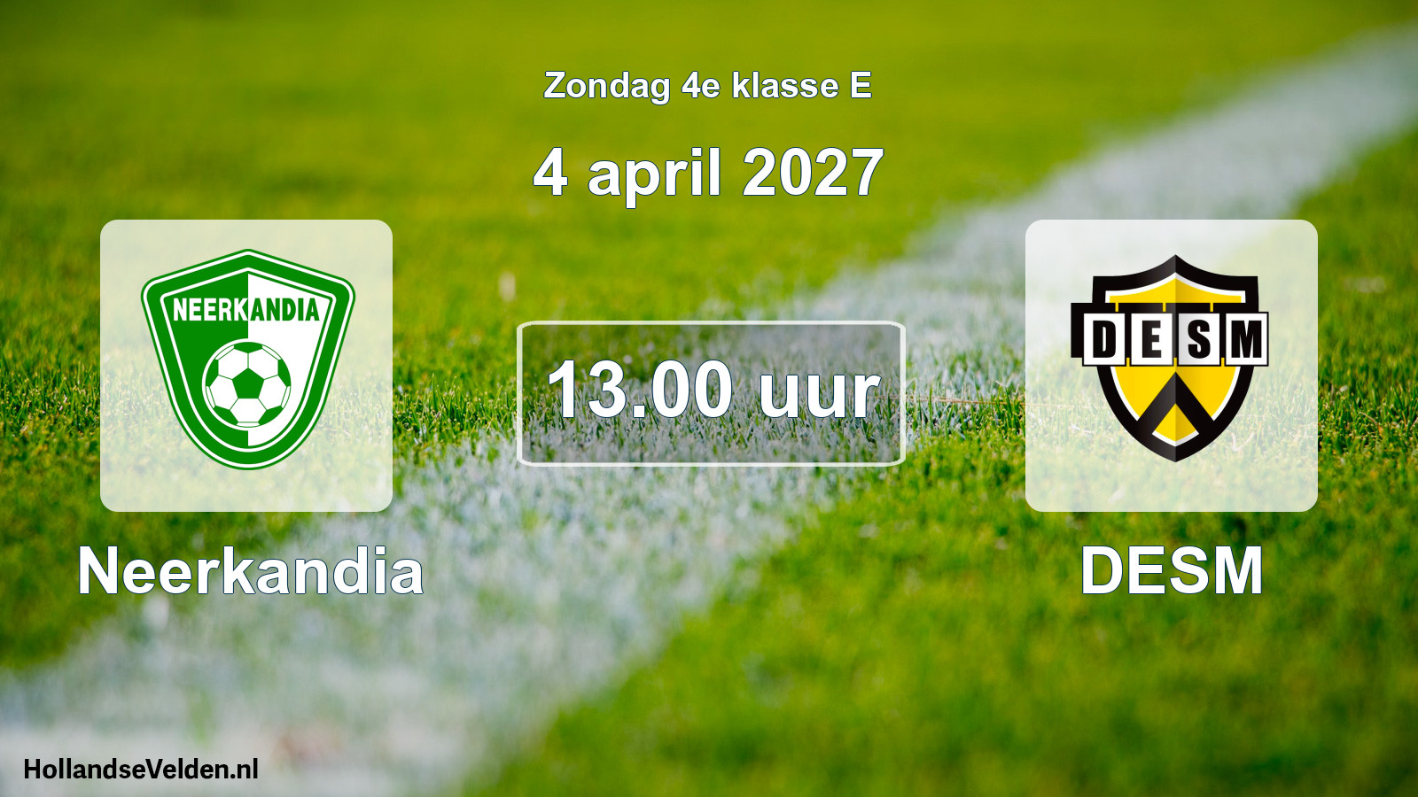 Geplande wedstrijd: Neerkandia - DESM (4 april 2027)