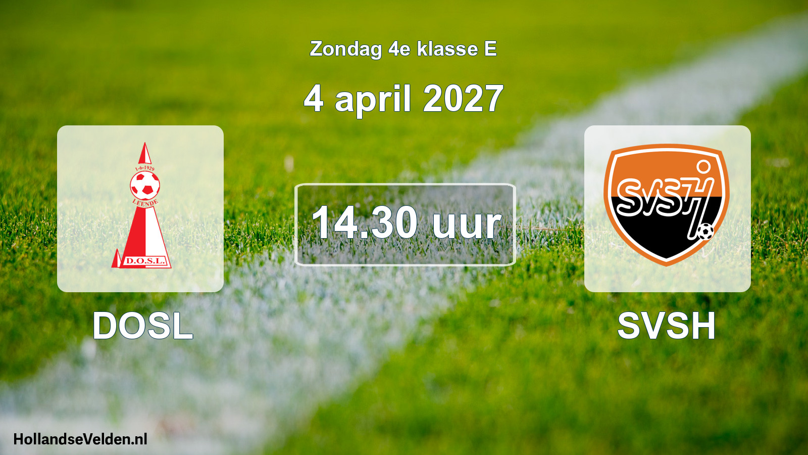 Geplande wedstrijd: DOSL - SVSH (4 april 2027)