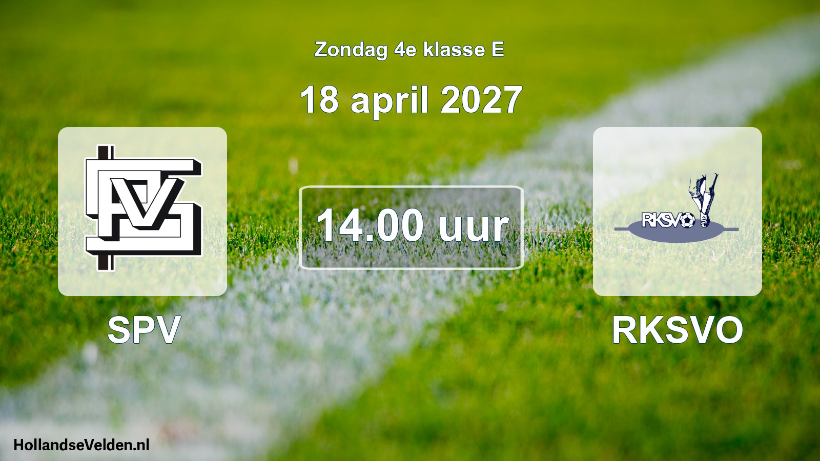 Geplande wedstrijd: SPV - RKSVO (18 april 2027)